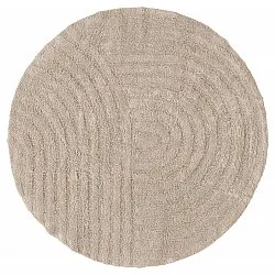 Round bath mat - Embla (Beige)