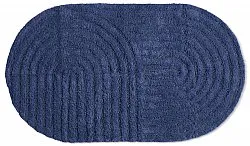 Oval bath mat - Embla (blue)