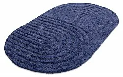 Oval bath mat - Embla (blue)