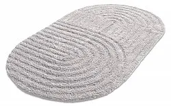 Oval bath mat - Embla (light gray)