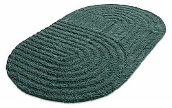 Oval bath mat - Embla (dark green)