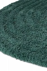 Oval bath mat - Embla (dark green)