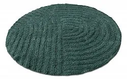 Round bath mat - Embla (dark green)
