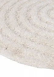 Round bath mat - Embla (Offwhite)