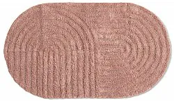Oval bath mat - Embla (pink)