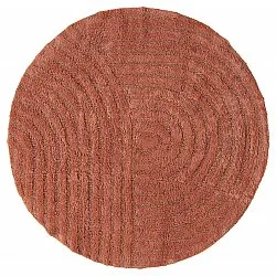 Round bath mat - Embla (Terracotta)