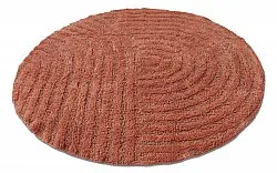 Round bath mat - Embla (Terracotta)