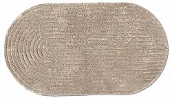 Oval bath mat - Eveena (beige)