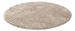 Round bath mat - Eveena (beige)