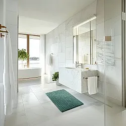 Bath mat - Evena (dark green)