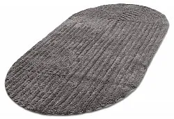 Oval bath mat - Evena (dark gray)
