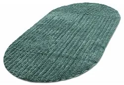 Oval bath mat - Evena (dark green)