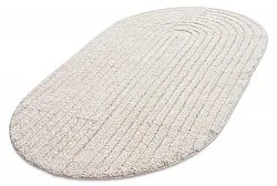 Oval bath mat - Eveena (offwhite)