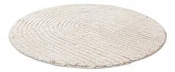 Round bath mat - Eveena (Offwhite)