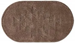 Oval bath mat - Gertie (brown)