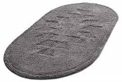 Oval bath mat - Gertie (dark gray)