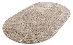 Oval bath mat - nila (beige)
