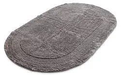 Oval bath mat - Nila (dark gray)