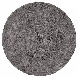 Round bath mat - Nila (dark gray)
