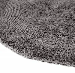 Round bath mat - Nila (dark gray)