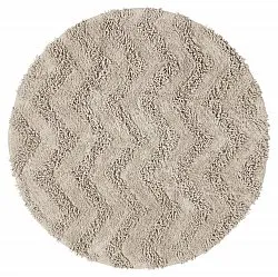 Round bath mat - Three (beige)