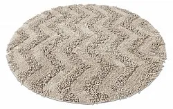 Round bath mat - Three (beige)
