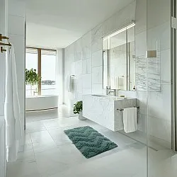 Bath mat - Three (dark green)