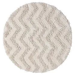 Round bath mat - Three (off -white)