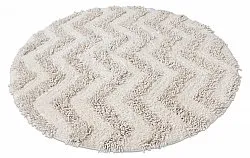 Round bath mat - Three (off -white)