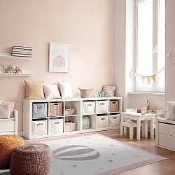 Childrens rugs - Alone Balloon (pink)