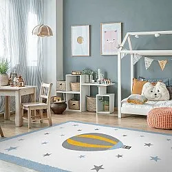 Childrens rugs - Alone Balloon (blue)