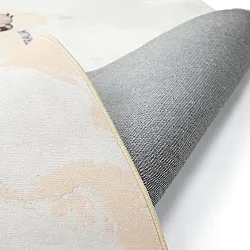 Childrens rugs - Animal Map (beige)
