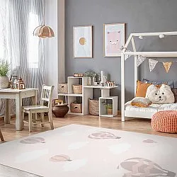 Childrens rugs - Balloons (pink)
