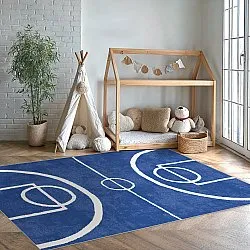 Childrens rugs - Basket (blue)