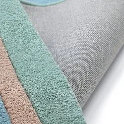 Children's Rug - Giraffe Hand Tufted Wool Premium (light blue/multi)