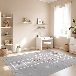 Childrens rugs - Hopscotch (grey)