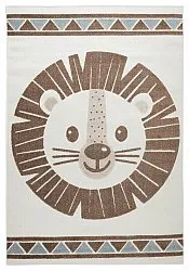 Children's Rug - Kind Lion (cream/blue)