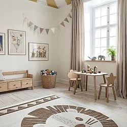 Children's Rug - Kind Lion (cream/brown)