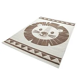 Children's Rug - Kind Lion (cream/brown)