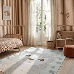 Children's Rug - Kind Llama (cream/brown)