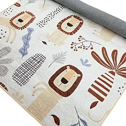 Childrens rugs - Lion Friends (beige)