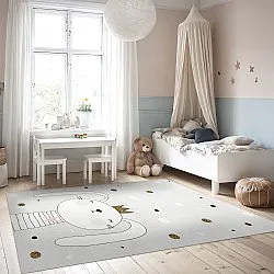 Childrens rugs - Rabbit Crown (grey)