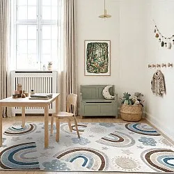 Children's Rug - Rainbow Potpourri (cream/multi)