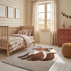 Children's Rug - Soft Fox (cream/brown)