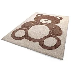 Children's Rug - Soft Teddybear (cream/brown)