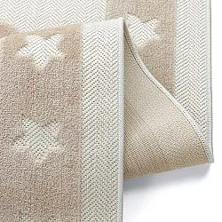Children's Rug - Star Frame (cream/brown)