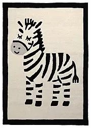 Children's Rug - Zebra Hand Tufted Wool Premium (beige/black)