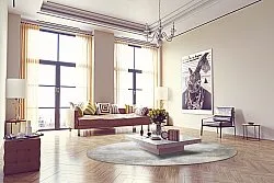 Round rug - Malaga (beige)