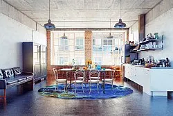 Round rug - Gallo (blue)