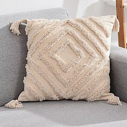 Cushion cover - Natural Boho 45 x 45 cm (beige)